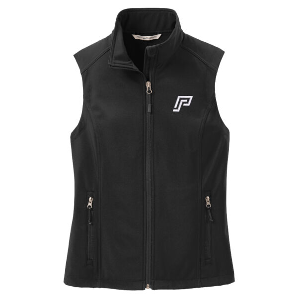 Embroidered PrestoSports - Ladies Core Soft Shell Vest Thumbnail