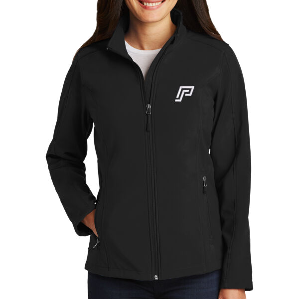 Embroidered PrestoSports - Ladies Core Soft Shell Jacket Thumbnail