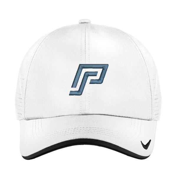 PrestoSports Embroidered Blue Logo - Dri FIT Perforated Performance Cap Thumbnail