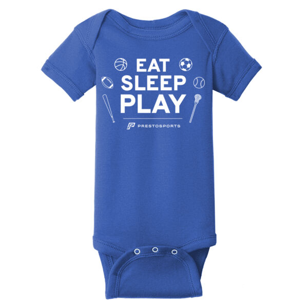 Eat Sleep Play PrestoSports - Infant Short Sleeve Baby Rib Bodysuit Thumbnail