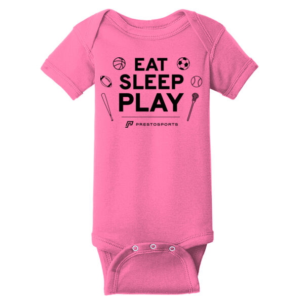 Eat Sleep Play PrestoSports - Infant Short Sleeve Baby Rib Bodysuit Thumbnail